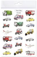 Tatuaże zmywalne pojazdy. Wydawca: Mama Maluje. SmakLiter.pl Opakowanie Tatuaże zmywalne pojazdy