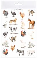Tatuaże zmywalne Zwierzęta wiejskie. Wydawca: Mama Maluje. SmakLiter.pl Opakowanie Tatuaże zmywalne Zwierzęta wiejskie