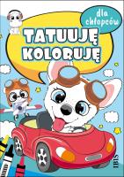 Tatuuję - koloruję. Dla chłopców. Autor: Opracowanie zbiorowe. SmakLiter.pl Okładka książki Tatuuję - koloruję. Dla chłopców