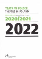 Okładka książki Teatr w Polsce 2022. Dokumentacja sezonu 2020/2021