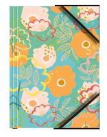 Teczka A4 kartonowa z gumką narożną kwiaty (6szt). Wydawca: TETIS. SmakLiter.pl Opakowanie Teczka A4 kartonowa z gumką narożną kwiaty (6szt)