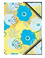 Teczka A4 kartonowa z gumką narożną kwiaty (6szt). Wydawca: TETIS. SmakLiter.pl Opakowanie Teczka A4 kartonowa z gumką narożną kwiaty (6szt)