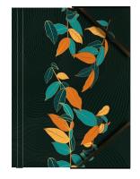 Teczka A4 kartonowa z gumką narożną liście (6szt). Wydawca: TETIS. SmakLiter.pl Opakowanie Teczka A4 kartonowa z gumką narożną liście (6szt)