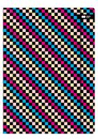 Opakowanie Teczka A4+ kartonowa z gumką SKATE szachownica mix. 24x31cm Happy Color