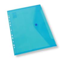 Teczka A4 kopertowa z europerforacją niebieska. Wydawca: PENWORD. SmakLiter.pl Opakowanie Teczka A4 kopertowa z europerforacją niebieska
