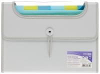 Opakowanie Teczka A4 Vfile z 6 przekładkami szara STRIGO