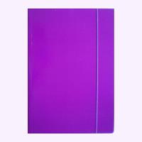 Opakowanie Teczka A4 z gumką błyszcząca fioletowa