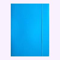 Opakowanie Teczka A4 z gumką błyszcząca niebieska