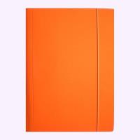 Opakowanie Teczka A4 z gumką błyszcząca pomarańczowa
