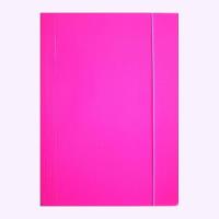 Opakowanie Teczka A4 z gumką błyszcząca różowa