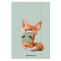 Teczka A4 z gumką FUN Lis 10 sztuk. Wydawca: Narcissus. SmakLiter.pl Opakowanie Teczka A4 z gumką FUN Lis 10 sztuk