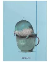 Teczka A4 z gumką Wieloryb. Wydawca: Narcissus. SmakLiter.pl Opakowanie Teczka A4 z gumką Wieloryb