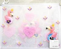 Opakowanie Teczka A4+ z plastikowym suwakiem Flamingi P0122