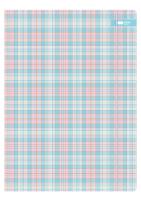 Opakowanie Teczka kartonowa z gumką, MILD, kratka błękitna, 24x31cm, Happy Color