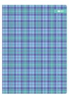 Opakowanie Teczka kartonowa z gumką, PATT, kratka niebieska, 24x31cm, Happy Color