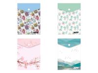 Opakowanie Teczka kopertowa na zatrzask M A6 PP dziecięcy mix