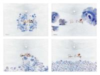 Opakowanie Teczka na zatrzask M A4 PP druk Lux kwiaty