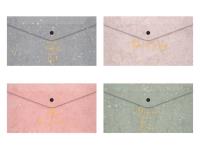 Opakowanie Teczka na zatrzask M A4 PP druk Lux kwiaty