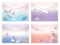 Opakowanie Teczka na zatrzask M A5 PP Lux mix pióra