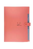 Opakowanie Teczka plastikowa A4 z 5 przegródkami czerwona