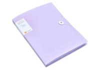 Opakowanie Teczka plastikowa na gumkę z koszulkami fioletowa