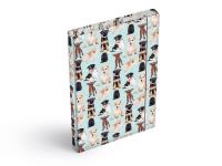 Opakowanie Teczka skrzydłowa z gumką A4 Psy