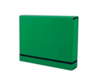 Okładka książki Teczka z gumką A4 Lux zielona pastelowa TT6761