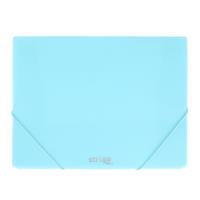 Opakowanie Teczka z gumką A4 PP neon niebieska STRIGO