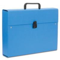 Opakowanie Teczka z rączką A4 maxi plus Lux PCV Penmate niebieska
