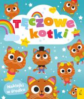 Tęczowe zwierzaki. Tęczowe kotki. Autor: Protasewicz Ewelina. SmakLiter.pl Okładka książki Tęczowe zwierzaki. Tęczowe kotki