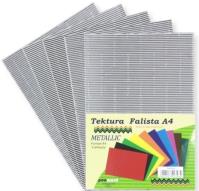 Opakowanie Tektura A4 falista metallic srebrna 5szt