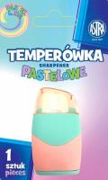 Opakowanie Temperówka i gumka 2w1 pastelowa Astra blister 1 sztuka