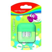 Temperówka plastikowa podwójna z pojemnikiem MIX. Wydawca: Keyroad. SmakLiter.pl Opakowanie Temperówka plastikowa podwójna z pojemnikiem MIX