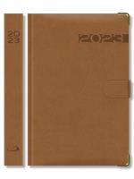 Opakowanie Terminarz 2023 B6 Lux brązowy z zapinką