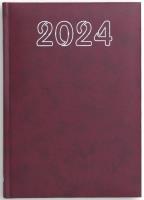 Opakowanie Terminarz 2024 B6 dzienny - bordowy