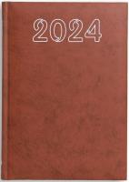 Opakowanie Terminarz 2024 B6 dzienny - brązowy