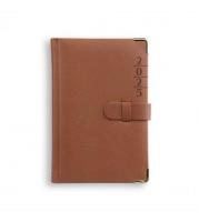 Opakowanie Terminarz 2025 B6 LUX z zapinką brązowy