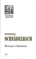 Terminus T.24 Rozum i historia BR. Autor: Schnadelbach Herbert. SmakLiter.pl Okładka książki Terminus T.24 Rozum i historia BR