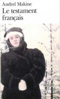 Testament francais. Autor: Makine Andrei. SmakLiter.pl Okładka książki Testament francais