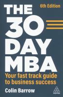 Okładka książki The 30 Day MBA