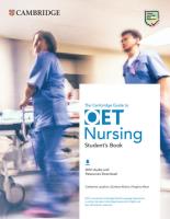 Okładka książki The Cambridge Guide to OET Nursing Student's Book with Audio and Resources Download