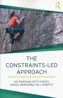 The Constraints-Led Approach. Autor: Renshaw. SmakLiter.pl Okładka książki The Constraints-Led Approach
