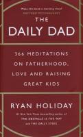 The Daily Dad. Autor: Ryan Holiday. SmakLiter.pl Okładka książki The Daily Dad