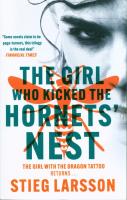 The Girl Who Kicked the Hornets' Nest. Autor: Stieg Larsson. SmakLiter.pl Okładka książki The Girl Who Kicked the Hornets' Nest