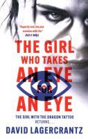 The Girl Who Takes an Eye for An eye. Autor: David Lagercrantz. SmakLiter.pl Okładka książki The Girl Who Takes an Eye for An eye