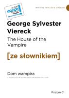 The House of the Vampire. Dom wampira Poziom C1. Autor: Viereck George Sylvester. SmakLiter.pl Okładka książki The House of the Vampire. Dom wampira Poziom C1