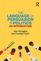 The Language of Persuasion in Politics. Autor: Partington. SmakLiter.pl Okładka książki The Language of Persuasion in Politics