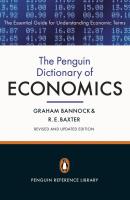 Okładka książki The Penguin Dictionary of Economics