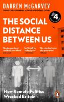 The Social Distance Between Us. Autor: McGarvey	 Darren. SmakLiter.pl Okładka książki The Social Distance Between Us