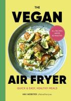 The Vegan Air Fryer. Autor: Webster Niki. SmakLiter.pl Okładka książki The Vegan Air Fryer